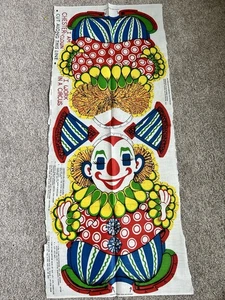 DE COLECCIÓN SOMBRERO PAYASO Escultura Suave ALMOHADA/JUGUETE Panel de Tela - Años 50 Talla 35x16" TOTAL - Imagen 1 de 3