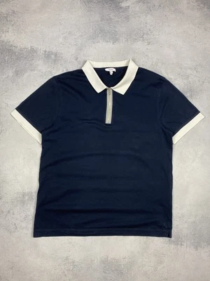 Polo Reiss Luxury 1/3 con cremallera para hombre talla XL azul oscuro manga c... - Imagen 1 de 4