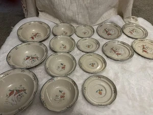 International Marmalade Dish4 Each Salad, Dessert Plates ,Soup Bowls & 3 Lg Bowl - Picture 1 of 11