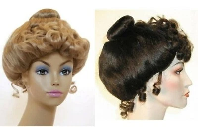 1890S 19th GIBSON NIÑA DISFRAZ PELUCA UPSWEEP VICTORIANA CENICIENTA DAMA MUJER ACTUALIZACIÓN Foto 1 de 4