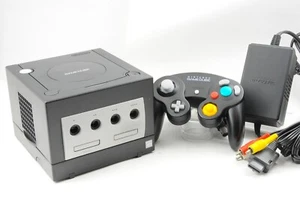 Nintendo GameCube Black Console NTSC-J Adapter, Cable and controller READ - Picture 1 of 9