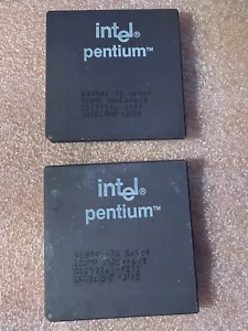 Pair Of Intel Pentium SX969 A80502-75 CPU Processor 75MHz - Picture 1 of 2