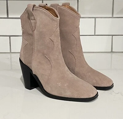 Botas Jeffrey Campbell Jument Western Bootie Rosa Taupe Gamuza Para Mujer Talla 8 Nuevas Foto 1 de 4