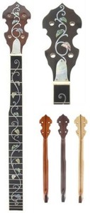 5 String 22 fret Banjo Neck Maple MOP & Abalone Inlaid NBN540-549