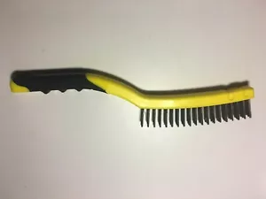 Heavy Duty Industrial Ergonomic Handle Carbon Steel Wire Scrub Brushes (12) - Picture 1 of 3