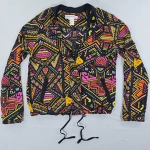 H&M Coachella Collection Jacket Womens Size 8 1980's Bright - Picture 1 of 19
