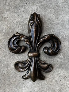 Fleur de Lis, Wall Plaque, Tuscan, Medieval, French Country, New Orleans, Saints - Picture 1 of 8