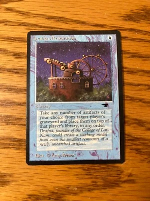 DRAFNA'S RESTORATION, SP CONDITION, MAGIC: THE GATHERING, MTG ANTIQUITIES - Image 1 of 2