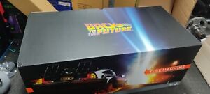 Hot Toys Back To The Future Delorean & Marty with shipper boxes! never displayed