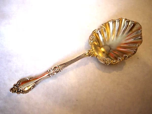 R Blackinton & Co, Sterling Silver Berry Spoon, 7 1/2"  -  44g - Picture 1 of 5