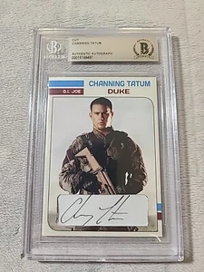 Channing Tatum Signed Cut Card GI Joe Duke Beckett Authentication BAS - Picture 1 of 8