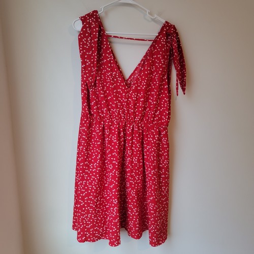 Abito Shein Curvo Taglia 3xl Rosso Bianco Cuore Vestito San Valentino Pin Up