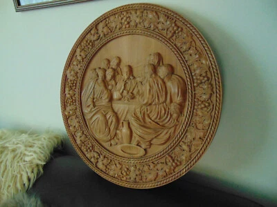 Última Cena de Jesús, Cristo, escultura, madera, icono Foto 1 de 4