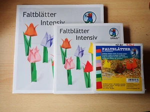 Faltblätter intensiv durchgefärbt - 100 Blatt sortiert in 10 Farben uni - 65g/m² - Bild 1 von 4