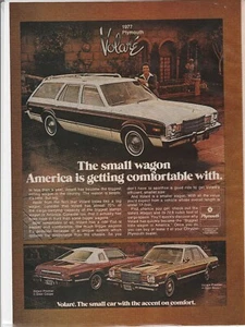 Original 1977 Plymouth Volare Wagon Magazine Ad "The Small Wagon..." - Picture 1 of 1