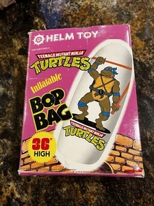 Teenage Mutant Ninja Turtles Bop Bag Inflatable With Box 1988 RARE TMNT ** - Picture 1 of 10