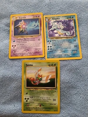 Pokemon TCG Rare Set Sale: Kingdra Holo 8/111 Starmie 25/64 Yanma 36/75 - Image 1 of 4