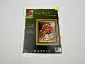 Kustom Krafts Vintage Orange Blossoms Counted Cross Stitch Pattern - Picture 1 of 3