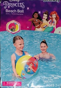 Pelota de Playa Inflable Ariel Disney Princesa Edades 2+ Bestway 51 cm/20” NUEVA - Imagen 1 de 2