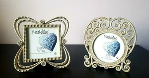 Vintage Connoisseur Possibilities 2 photo frames. Rectangle and Round shapes. - Picture 1 of 5