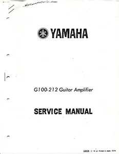 Service Manual-Anleitung für Yamaha G-100-212  - Picture 1 of 1