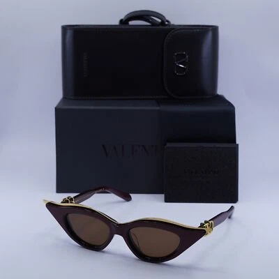 Nuevo Valentino V-GOLDCUT-II VLS-114B Burdeos/Dorado Amarillo/Marrón Oscuro AR 49-18-... Foto 1 de 4