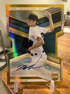 2023 Elite Extra Edition Noble Meyer Gold Die Cut Prospect Auto RC #/24 ๐ฅ๐ - Picture 1 of 2