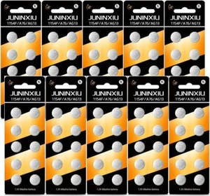 100 Pack LR44 AG13 357 L1154F 303 A76 [Strong Power] Button-Cell Batteries - Picture 1 of 6