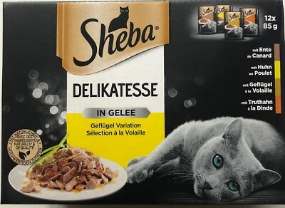 Sheba Gelee Geflügel 4er Pack  (12X85G Beutel) - Bild 1 von 4