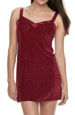 Camisón de terciopelo Babydoll Chemise Flora Nikrooz Bobbi Burnout para mujer talla S $54 Foto 1 de 4