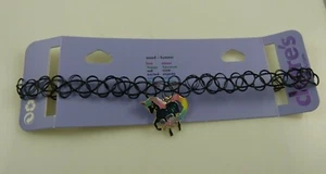 collana girocollo unicorno mood charm claire's nero arcobaleno - Foto 1 di 5