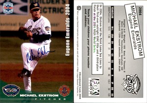 Michael Ekstrom Signed 2004 Grandstand Northwest League All-Stars #37 Auto