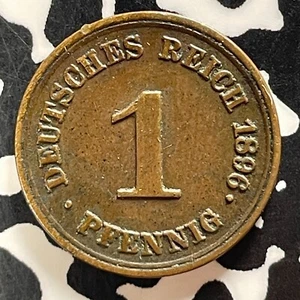 1896-E Germany 1 Pfennig Lot#T4132 Better Date - Picture 1 of 2