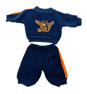 Conjunto de sudadera y pantalones deportivos Build A Bear Auburn Eagles azul y naranja - Imagen 1 de 7