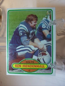 1980 Topps Football Card    #67 Ken Mendenhall    (93577) - Picture 1 of 2