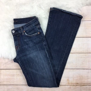 Pantalones de mezclilla para mujer 7 For All Mankind bootcut lavado mediano-oscuro talla 27 - Imagen 1 de 7