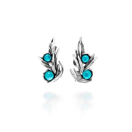 Orecchini A Cerchio Con Croce In Argento 925 – MATERIA By Matthias Wagner, Rodiati, 12 Mm, Confezione Regalo - 2