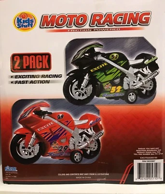 Pack de 2 bicicletas motorizadas Kids Stuff Moto Racing Friction Foto 1 de 4