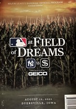 2021 FIELD OF DREAMS GAME DAY PROGRAM CHICAGO WHITE SOX N.Y. YANKEES LIMITED !!