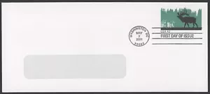 2008 Scott #U663 42c Elk, #10 Windowed Stamped Envelope - FDC - Ashton/Potter - Picture 1 of 2