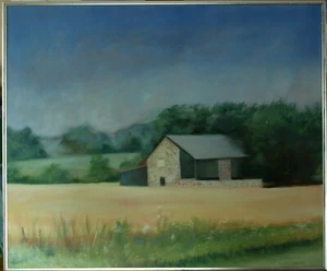 Original Öl auf Leinwand "Pennsylvania Farm" von Ross D Jahnig - Bild 1 von 1