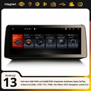 12,3" Android 13 DAB+ Autoradio CarPlay USB GPS Navi BMW 3er E90 E91 E92 E93 CIC - Bild 1 von 24