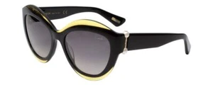 Lanvin Designer Sunglass Black/Crystal Olive Green Grey Gradient SLN677S-0760-54 - Picture 1 of 5
