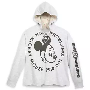 NWT Walt Disney World Mickey Mouse Hooded Pullover NO PROBLEM'S TOO BIG Women 3X - Picture 1 of 4