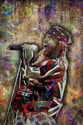 Póster AXL ROSE Of Guns N Roses 8x12 pulgadas, impresión GNR Axl Rose envío gratuito Foto 1 de 4