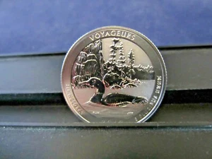 2018 S SILBER Quarter VOYAGEURS PARK MN Deep Cameo Spiegel REVERSE Proof Grade - Bild 1 von 4