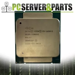 Lot of 2 Intel Xeon E5-1650 v3 SR20J 3.5GHz 15M 6-Core LGA2011-3 CPU Processors - Picture 1 of 1