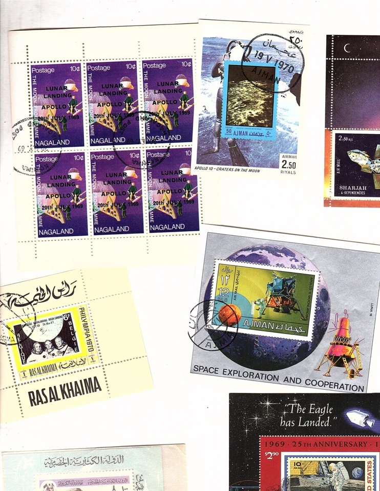 Space Stamps over 30 plus  different Apollo rocket Skylab   stamps (bb10 - Image 1 of 4
