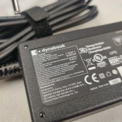 Genuine Toshiba Dynabook Laptop Charger (NO 2-PRONG PLUG) PA5367U-1ACA 19V 65W - Image 1 of 4