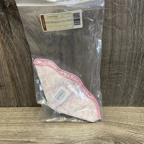 Longaberger 2003 HoH Horizon of Hope Basket Pink Hope Basket Liner #2043685 NEW Cover